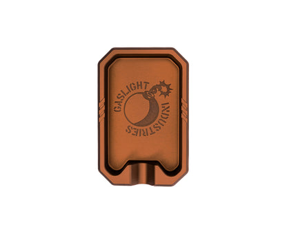 Vice Hardware Gaslight Ash Tray — Laser-Engraved Aluminum, Gaslight Exclusive